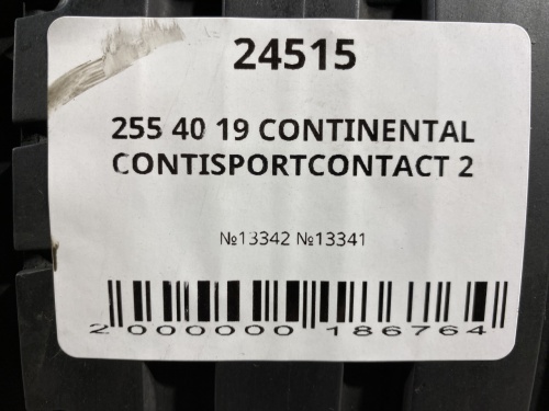 255 40 19 CONTINENTAL CONTISPORTCONTACT 2