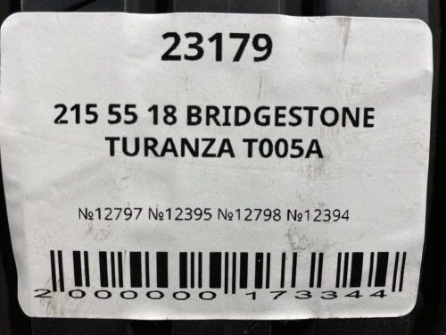 215 55 18 BRIDGESTONE TURANZA T005A