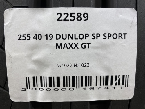 255 40 19 DUNLOP SP SPORT MAXX GT