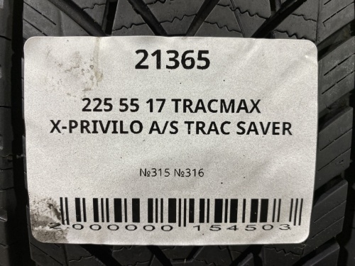 225 55 17 TRACMAX X-PRIVILO AS01