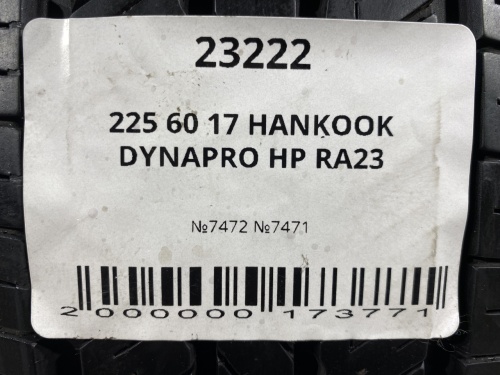 225 60 17 HANKOOK DYNAPRO HP RA23