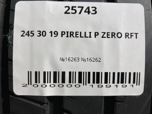 245 30 19 PIRELLI P ZERO RFT