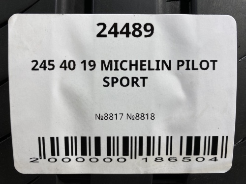 245 40 19 MICHELIN PILOT SPORT