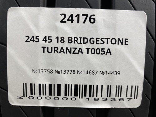 245 45 18 BRIDGESTONE TURANZA T005A