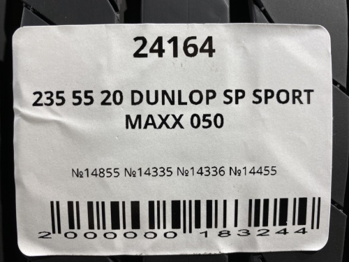 235 55 20 DUNLOP SP SPORT MAXX 050