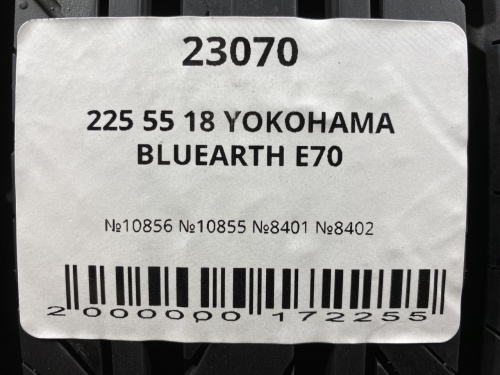 225 55 18 YOKOHAMA BLUEARTH E70