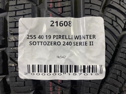 255 40 19 PIRELLI WINTER SOTTOZERO 240 SERIE II