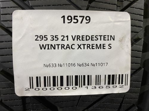 295 35 21 VREDESTEIN WINTRAC XTREME S