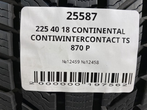 225 40 18 CONTINENTAL CONTIWINTERCONTACT TS 870 P