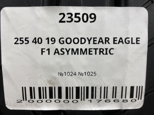 255 40 19 GOODYEAR EAGLE F1 ASYMMETRIC