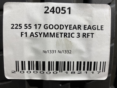 225 55 17 GOODYEAR EAGLE F1 ASYMMETRIC 3 RFT