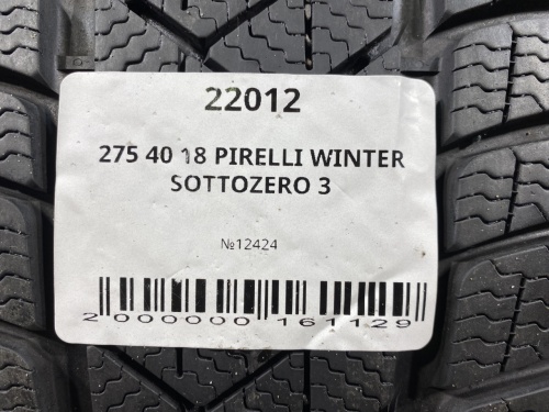 275 40 18 PIRELLI WINTER SOTTOZERO 3