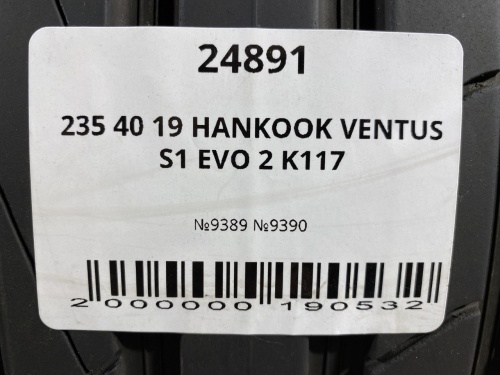 235 40 19 HANKOOK VENTUS S1 EVO 2 K117