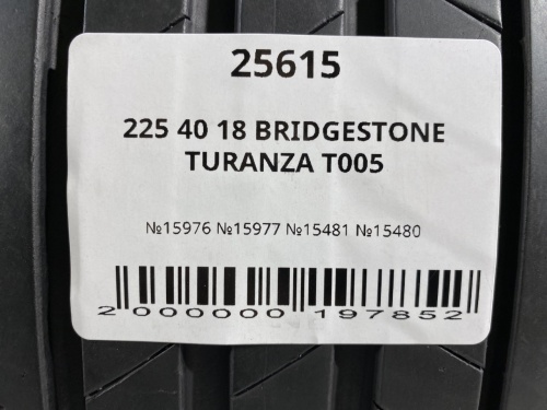 225 40 18 BRIDGESTONE TURANZA T005