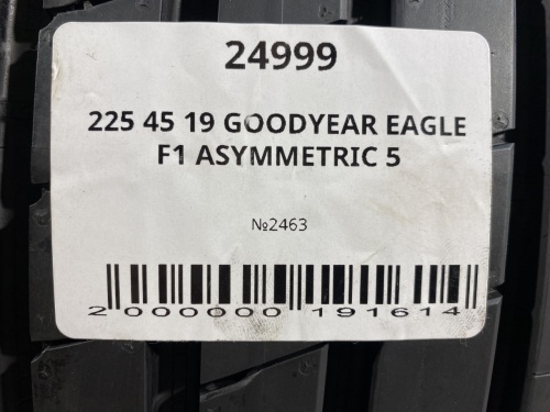 225 45 19 GOODYEAR EAGLE F1 ASYMMETRIC 5