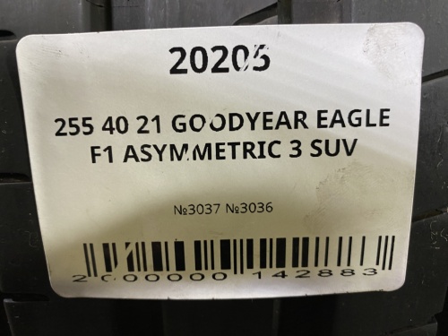 255 40 21 GOODYEAR EAGLE F1 ASYMMETRIC 3 SUV