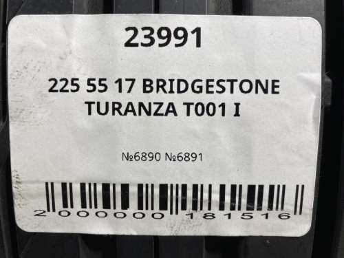 225 55 17 BRIDGESTONE TURANZA T001 I