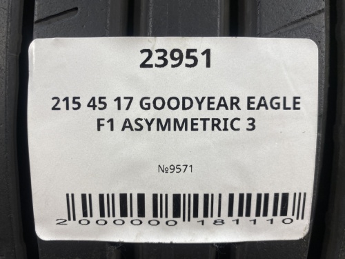 215 45 17 GOODYEAR EAGLE F1 ASYMMETRIC 3