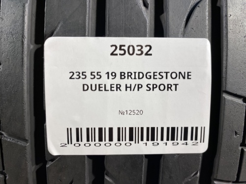 235 55 19 BRIDGESTONE DUELER H/P SPORT