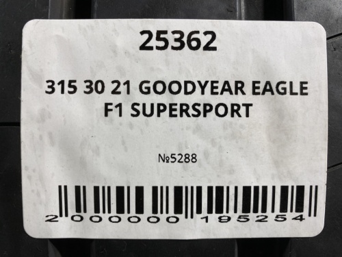 315 30 21 GOODYEAR EAGLE F1 SUPERSPORT
