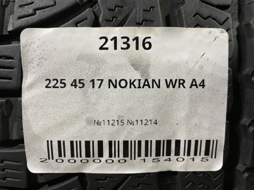 225 45 17 NOKIAN WR A4