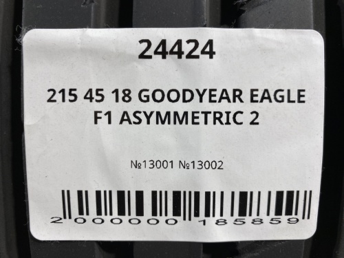 215 45 18 GOODYEAR EAGLE F1 ASYMMETRIC 2