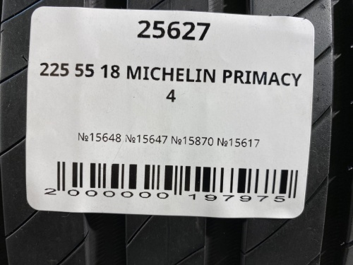 225 55 18 MICHELIN PRIMACY 4