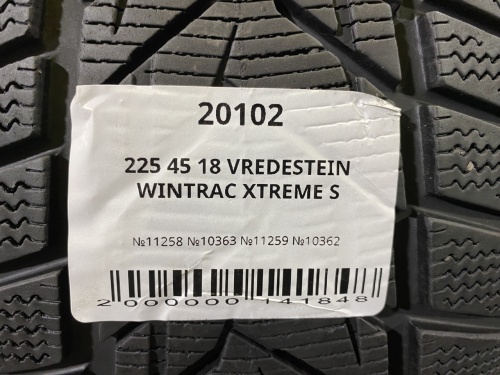 225 45 18 VREDESTEIN WINTRAC XTREME S