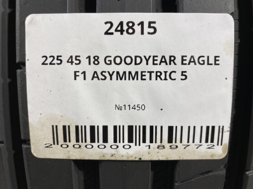 225 45 18 GOODYEAR EAGLE F1 ASYMMETRIC 5