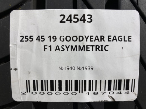 255 45 19 GOODYEAR EAGLE F1 ASYMMETRIC