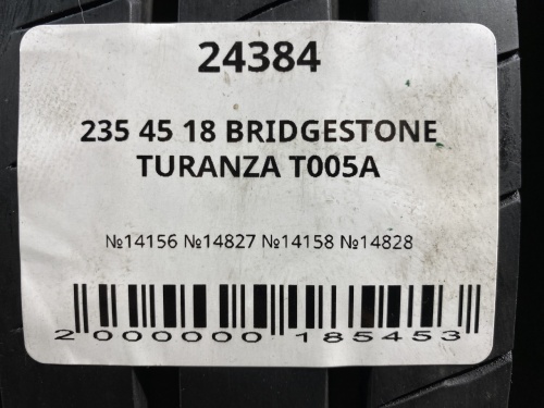 235 45 18 BRIDGESTONE TURANZA T005A