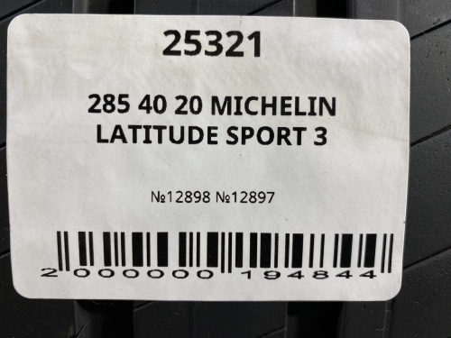 285 40 20 MICHELIN LATITUDE SPORT 3