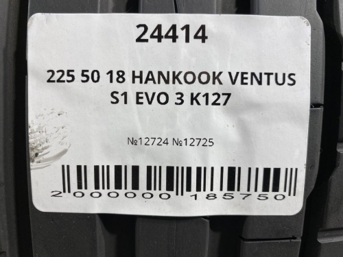 225 50 18 HANKOOK VENTUS S1 EVO 3 K127