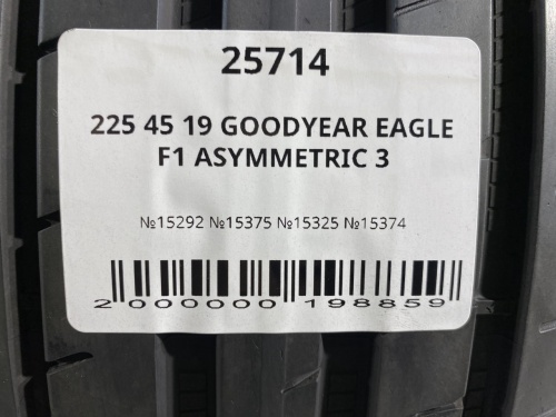 225 45 19 GOODYEAR EAGLE F1 ASYMMETRIC 3