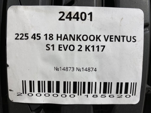 225 45 18 HANKOOK VENTUS S1 EVO 2 K117