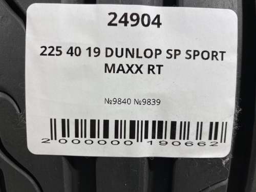225 40 19 DUNLOP SP SPORT MAXX RT
