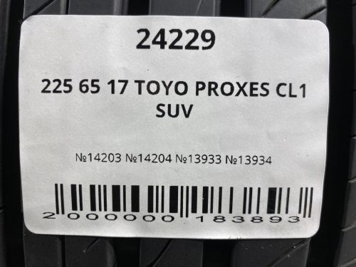 225 65 17 TOYO PROXES CL1 SUV