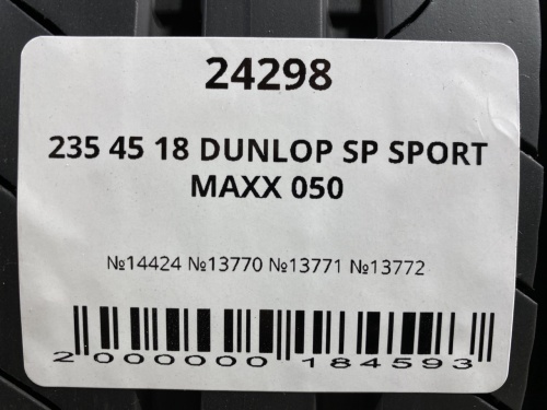 235 45 18 DUNLOP SP SPORT MAXX 050