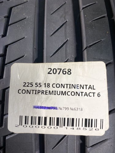 225 55 18 CONTINENTAL CONTIPREMIUMCONTACT 6