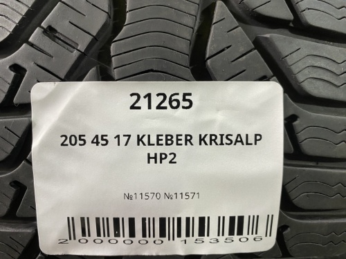 205 45 17 KLEBER KRISALP HP2