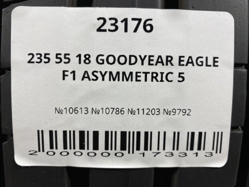 235 55 18 GOODYEAR EAGLE F1 ASYMMETRIC 5