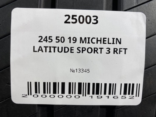245 50 19 MICHELIN LATITUDE SPORT 3 RFT
