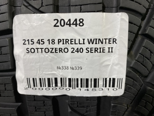215 45 18 PIRELLI WINTER SOTTOZERO 240 SERIE II