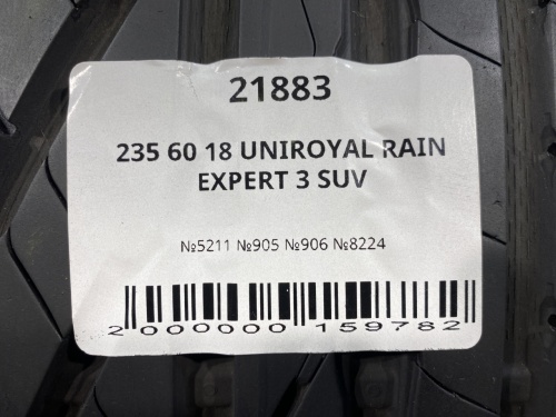 235 60 18 UNIROYAL RAIN EXPERT 3 SUV