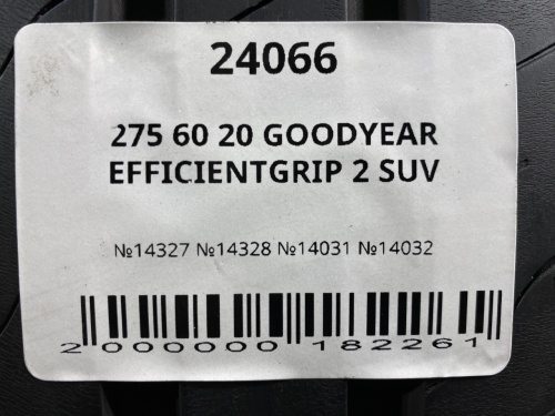 275 60 20 GOODYEAR EFFICIENTGRIP 2 SUV