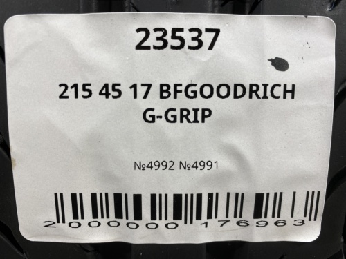 215 45 17 BFGOODRICH G-GRIP