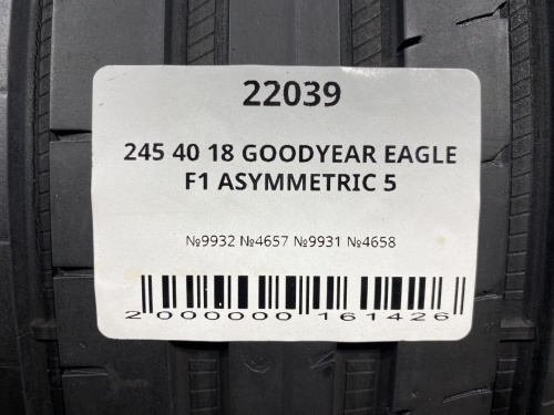 245 40 18 GOODYEAR EAGLE F1 ASYMMETRIC 5
