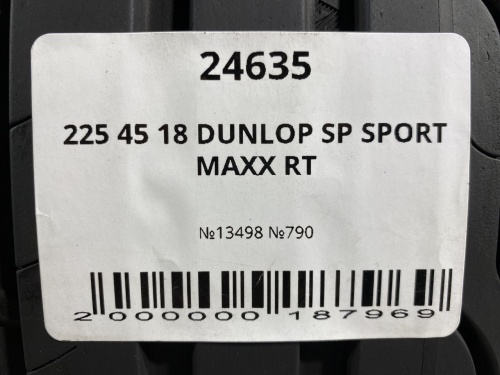 225 45 18 DUNLOP SP SPORT MAXX RT