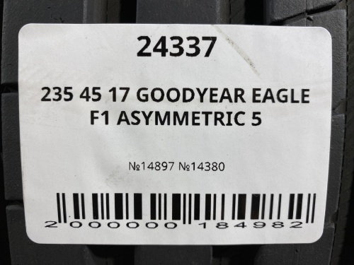 235 45 17 GOODYEAR EAGLE F1 ASYMMETRIC 5