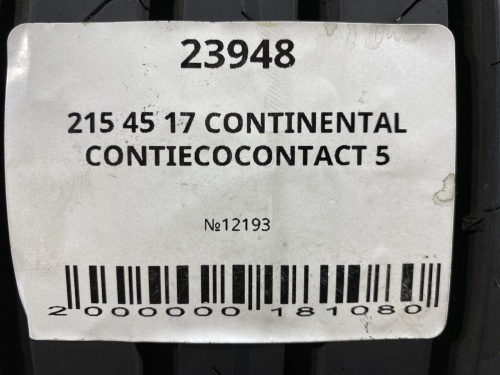 215 45 17 CONTINENTAL CONTIECOCONTACT 5